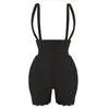 Women's Shapers High Waist One Piece Zipper Hanging Strap Full Cross Hip Tight Pants Removable False Body