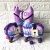 Jouet en peluche cheval alpaga violet 30cm, vente en gros d'usine, poupée périphérique de jeu d'animation, cadeau pour enfants