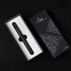 Фонтановые ручки Прибытие Majohn A1 Retro Matte Black Выдвижной фонтан ручка 0,4 мм ef nib press чернила для написания офисных канцелярских товаров 230816