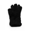 5本の指の手袋の男性冬用手袋暖かい本物の羊の毛皮手袋
