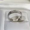 K0 Anel de amor para mulher designer homem diamante diamante fino prata manchada 18k t0p qualidade reproduções oficiais de estilo clássico estilo jóias de luxo de luxo presente 017