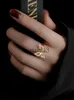 Anéis de banda elegante e doce incrustado zircão ouro cor borboleta anéis para mulher 2021 moda coreana jóias casamento luxo festa meninas anel j230817