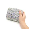 Abendtaschen Mode Brauthochzeitsfeier Geldbörse Frauen Abend Braut Diamonds Luxus Clutches Peacock Federkristallbaus 230817