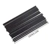 Disposable Cups Straws 500Pcs Plastic Black For Bar Wedding Party Supplies Bendable Cocktail Drinking Kitchen Accessories