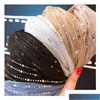 Hair Accessories Vintage Sequin Women Sticks Fashion Lace Girls Headband Designer For Head Bands Drop Delivery Baby Kids Maternity Otykd