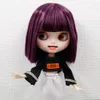 Poppen Icy DBS Factory Blyth Doll Joint Body BJD Witte huid Scrub Smile Face Purple Short Hair 16 30 cm 230816