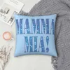 Kussensloop mamma mia -disco vierkante kast polyester deksel fluweel kussen decor comfort throw voor thuisauto hkd230817