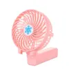 Party Favor Portable Usb Mini Fan Battery Rechargeable Foldable Handle Cooler Cooling Fans For Outdoor Sports Travel Drop Delivery Hom Dh4Up