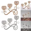 Vazen Crystal Candle Holder 3 Arms Stand Jubileum Candelabra Stick Wedding Party Tafel Middelpunt Decore 230816