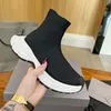 Designer Paris 3XL Sneaker Sock Speed Castle Shoes para Mulheres Mens Luxo Tripler Preto Branco Rosa Limão Amarelo Papai Placa-Forme Homens Mulheres Vintage Tra B0pT #