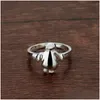 Cluster Rings Fashion 925 Sterling Sier Jewelry Clear Cubic Animal Motifs Women Ring Luxury Wholesale Drop Delivery Dhubd