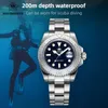 Outros relógios Addiesidve Men's Stainless Steel Relógio 200m Diver BGW9 Super Luminous Relloj Hombre Europeu e American Business Quartz 230816