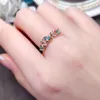 Cluster ringen meibapj natuurlijke apatiet edelsteen mode licht blauw stenen waterdruppel voor vrouwen echt 925 sterling zilveren charme fijn