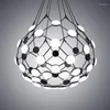 Pendant Lamps Chandelier Light Postmodern LED Aluminum Big Net Creativity Hanging Lamp Nordic Living Room Home Deco Fixtures Lighting