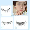 False Eyelashes Transparent 3D Lashes A/M Shape Spikes Cluster Eyelash Mix Extension Individual Natural Wispy DIY Premade Fan Korean Makeup HKD230817