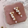 Backs oorbellen Vintage Pearls Clip op geen gat oorclips rond zonder piercing persoonlijkheid Earring sieraden CEK667