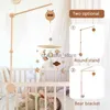 Baby Holzbett Glockenhalterung hängende Rasselhalterung Spielzeug Kleiderbügel Baby Krippe Bett Glocke Holz Spielzeug Halter Halterung HKD230817