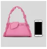 Jeansowe torby na płótnie dla kobiet dla kobiet designerka torebki Pink Hobos Torka na ramię dla kobiet HKD230817