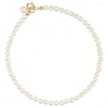 Beaded Strand Pearl Armband 14K Guldpläterad utsökt Simple Fashion Women's Jewelry