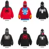 Neue Kakazzy -Modemarke Kakazzy All Rama Spider Man Cosplay Hoodie bestickt denselben Stil