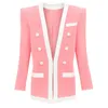 Costume pour femmes Blazers High Street EST Designer Jacket Block Block Color Block 230817