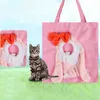 Kattbärare Fashion Pet Carrying Bag Stora Space Multi-Purpose Lightweight Cartoon Shape Carrier