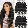 Body Wave Bundles Cheveux Humains Tissage Brésilien Noir Naturel 3 4 Bundles Deal Virgin Hair 30 Pouces Extensions de Cheveux Bruts