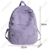 Skolväskor XZAN 2023 Bag Fashion College Student M2 Vintage Women Ryggsäck Canvas Kvinnlig bärbar dator 230817