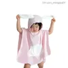 Toalhas Restas de toalhas de bebê toalha com capuz de bebê recém -nascido Toalha de banheiro super macio de banho de banho super macio bebê menina menina de sono quente bolsa de toalha Z230819