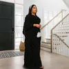 Plus-Size-Kleider Kleider für Frauen Kleidung dreidimensional gestickte Gaze Kleid modische farbe runde Hals lang