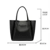 Totes 2023 Spring Solid Colour Large Capacity PU Leather Tote for Women Simple OL Commuter Briefcase Shoulder Bag Brand Design Female HKD230818