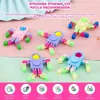 Спиннинг Топ 12 шт. Сенсорные игрушки Sensory Spinner Transformable Chains Robot Peastip Toy Dogie Сумки Сумки День рождения подарки в классе призы 230817