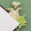 Livre à fleurs Clivre-signets Paginator Style chinois Couvré-carreft Bookmark Rose Page Marker Papeterie