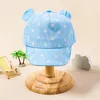 Beretten Kinderen Peaked Cap Cotton Baby Hats Zomer Teuter Dot Girls Boys Hoed Kind Leuk 3D Ear Baseball Caps Infant Soft Sunhat