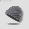 Bonnet / crâne casquettes 19 couleurs mode hommes femmes pêcheur bonnets acrylique tricot chapeaux couleur pure chalutier bonnet chapeau chaud hiver chapeaux Z230819