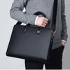 حقائب 2023 حقيبة حقيبة من الرجال عالي الجودة الأعمال بو الجلود الكتف الكتف حقائب يد 14 بوصة محمول كروسودي