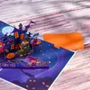 Gratulationskort 3D Pop-up Hallowmas-kort för barn gåva roliga Hallows dag pumpa gratulationskort halloween vykort 230817