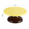 Bakware tools draaiende cake stand stabiele basis roteerbaar diy bakdisplay 10,6-inch draaitafel cupcake decoreren