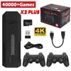 Contrôleurs de jeu joysticks x2 plus GameStick 3D Retro Video Console 2 4G Wireless HD 4 3 System 40000 Games 40 Emulateurs pour Sega PSP PS1 230816