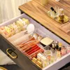 Storage Boxes Bins Clear Acrylic Makeup Layered Box Dressing Table Cosmetic Lipstick Finishing Grid Desktop Drawer Compartment 230818