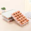 Storage Bottles 24 Grid Egg Box Fridge Holder Stackable Freezer Organizers Container Preservation Boxes Kitchen Accessories