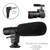 Mikrofonlar 3.5mm MIC-01 DSLR Kamera için Evrensel Mikrofon Nikon DSLR Kamera DV kamerası için Hassas Harici Stereo Mic HKD230818