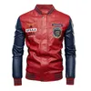 Vestes masculines Vestes en cuir de moto masculin