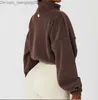 Giacche da donna Yoga Wear Jackets Definisci felpe con cappuccio Felpa Lululemens Dimenne Designer giacca cappotti Fitness Hoodys SCUBAS STOTHING Long Z230819
