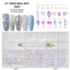 Nagelkonstdekorationer Modeller Glänsande AB 3D Flatback Glass S Fancy Shaped Crystals Stones för DIY Nails 230816