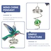 Pendant Lamps Outdoor Wind Chimes For Outsideations Bird Hanging Themed Suncatcher Stainless Steel 3D Chime Rotation Rotatory