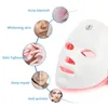 Массажер для лица 7-цвета светодиодная маска для лица Potherapy Machine Skin Омоложение анти прыщей Удаление морщин. Маска по уходу за кожей. Освечивание кожи 230817