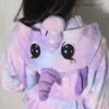 Towels Robes Baby girl unicorn pajamas winter warm bath children's clothing robe hooded full set baby bath towel animal bath towel Z230819