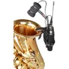 Microfones clipe de microfone saxofone para transmissor de bodypack sem fio para instrumento musical clarinete hkd230818