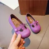Sneakers Candy Color TBar Ballet Flats Girls Vintage Green Purple Mary Janes Baby Kid Soft Shallow Loafers Toddler Leather Dress Shoes J230818